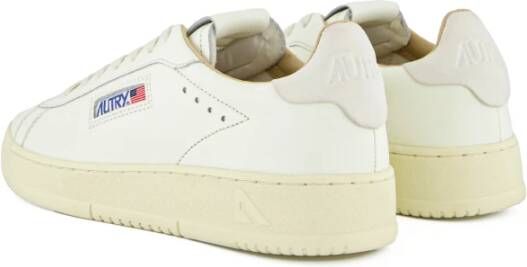 Autry Lage leren sneakers met suède inzet White Dames