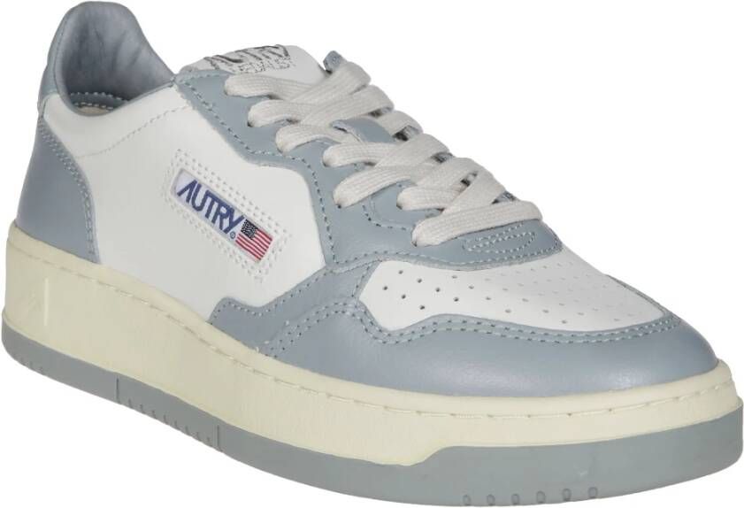 Autry Lage Leren Sneakers Blue Dames