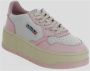 Autry Roze platte schoenen met kleurblok ontwerp Multicolor Dames - Thumbnail 6