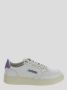 Autry Witte Leren Sneakers met Lila Accenten White Dames - Thumbnail 8