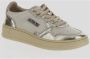 Autry Witte Leren Sneakers met Zilveren Details White Dames - Thumbnail 10