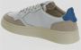 Autry International Low-Top Sneakers baskets medalist low cuir suede bleu in beige - Thumbnail 8