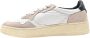 Autry Lage Leren Sneakers Wit Zilver White Dames - Thumbnail 2