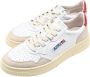 Autry Lage Leren Sneakers Wit Rood White Dames - Thumbnail 3