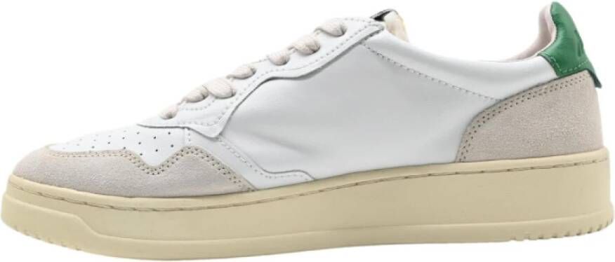 Autry Lage Leren Suède Witte Sneakers Multicolor Heren