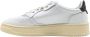 Autry Lage Man Leren Sneakers Wit Zwart White Dames - Thumbnail 2