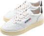 Autry Lage Man Leren Sneakers Wit Zwart White Dames - Thumbnail 3