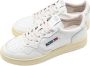 Autry Lage Man Struisvogel Leren Sneakers Wit White Heren - Thumbnail 3