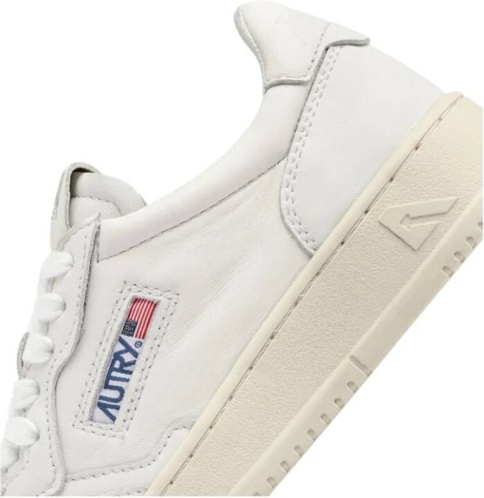 Autry Lage Medalist Geitenleren Sneakers White Heren