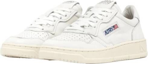 Autry Lage Medalist Geitenleren Sneakers White Heren