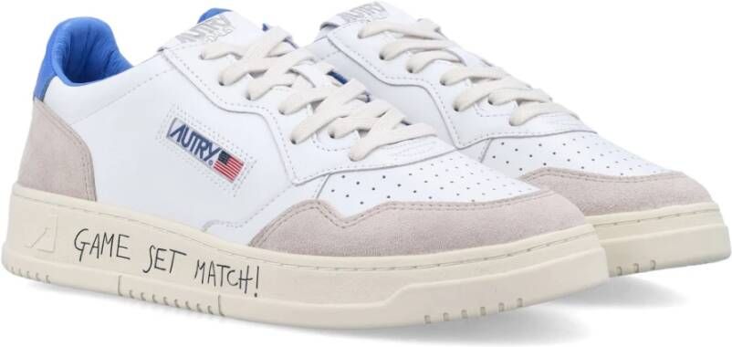 Autry Lage Medalist Sneakers met Leren Bovenwerk White Heren