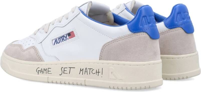 Autry Lage Medalist Sneakers met Leren Bovenwerk White Heren