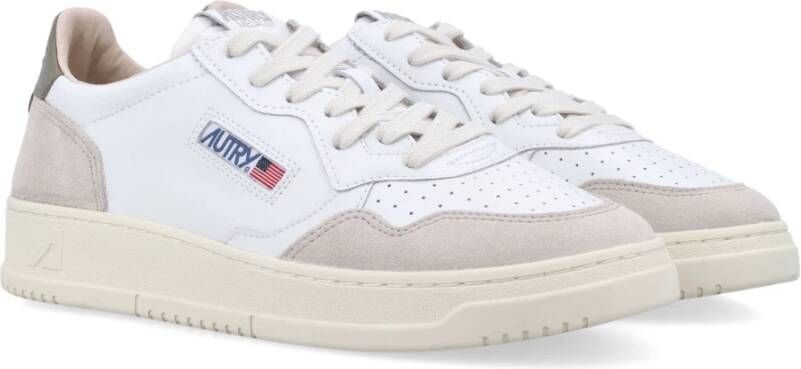 Autry Lage Medalist Sneakers met leren bovenwerk White Heren