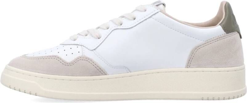 Autry Lage Medalist Sneakers met leren bovenwerk White Heren