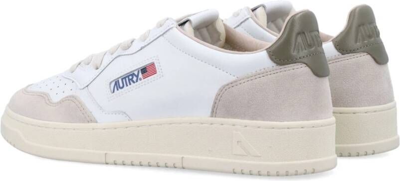 Autry Lage Medalist Sneakers met leren bovenwerk White Heren