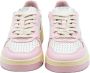 Autry Witte en Roze Lage Leren Sneakers Witte Roze Leren Sneakers voor Dames Multicolor White Dames - Thumbnail 7