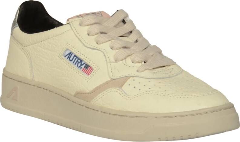 Autry Lage Medalist Sneakers voor Vrouwen Beige Dames