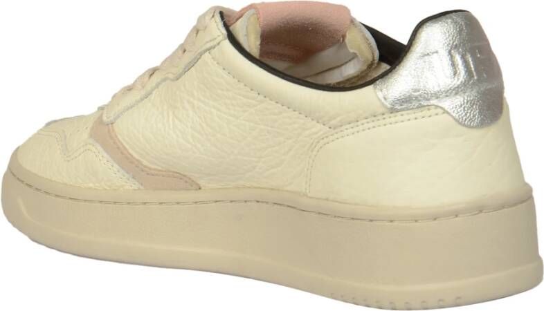 Autry Lage Medalist Sneakers voor Vrouwen Beige Dames