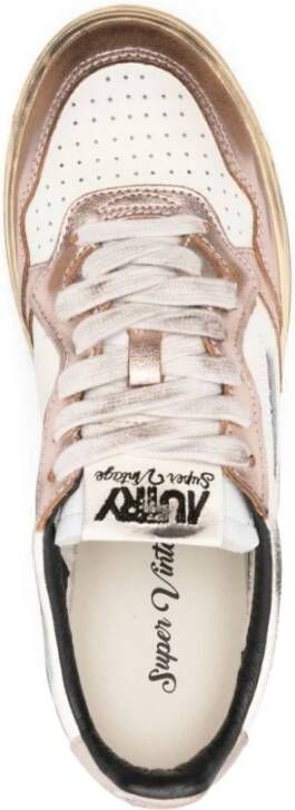 Autry Lage Metallic Rose Sneakers Multicolor Dames