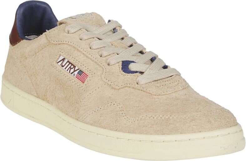 Autry Lage Platte Sneakers Beige Heren