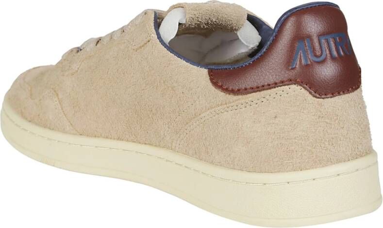 Autry Lage Platte Sneakers Beige Heren