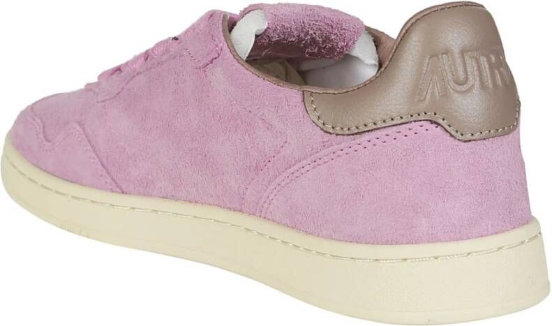 Autry Lage Platte Sneakers Pink Dames