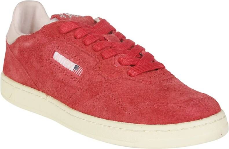 Autry Lage Platte Sneakers Red Dames