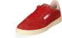 Autry Lage Platte Suède Sneaker met Contrasterende Hiel Red Dames - Thumbnail 10