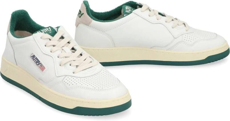 Autry Lage sneakers met leren hielinzetstuk White Heren