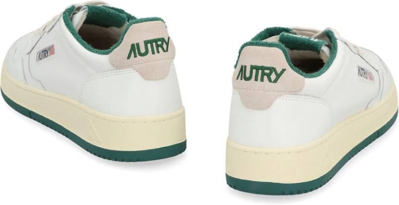 Autry Lage sneakers met leren hielinzetstuk White Heren