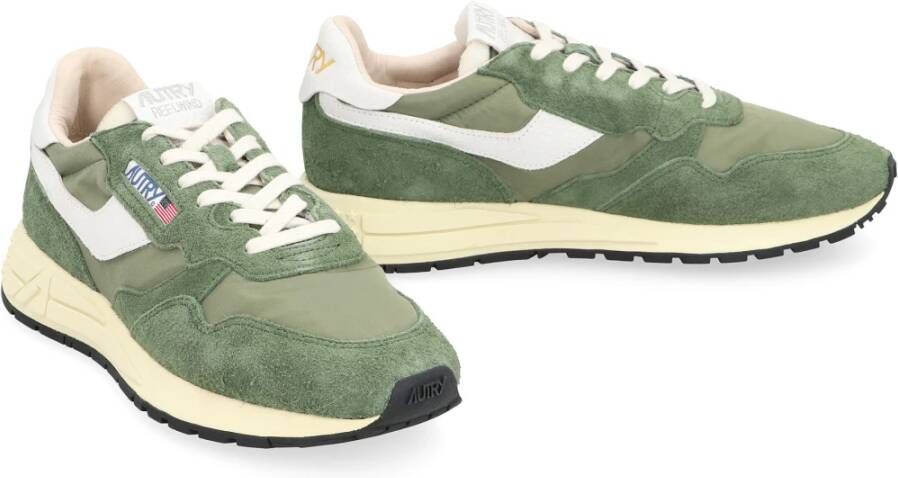 Autry Lage sneakers met leren inzetstuk Green Heren