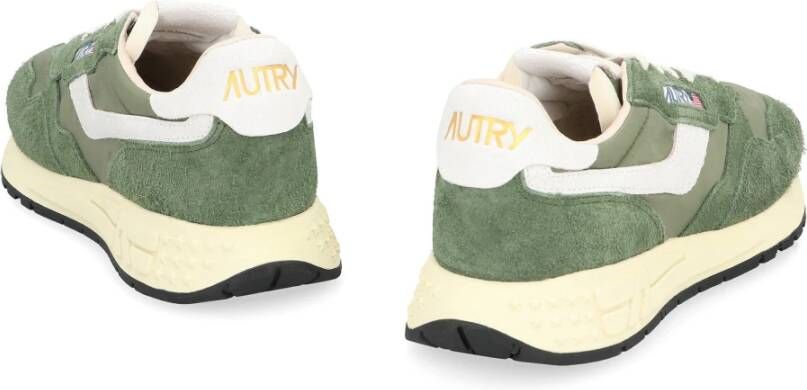 Autry Lage sneakers met leren inzetstuk Green Heren