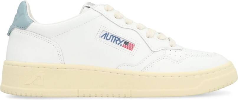 Autry Lage sneakers met leren inzetstuk White Dames