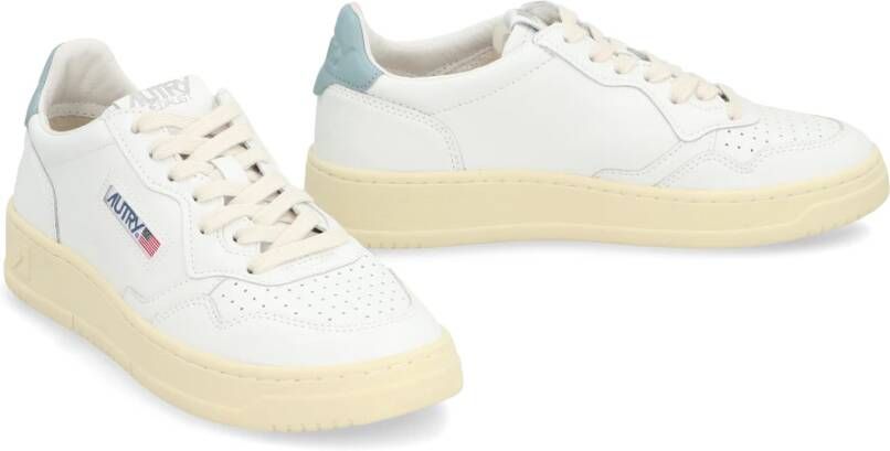 Autry Lage sneakers met leren inzetstuk White Dames