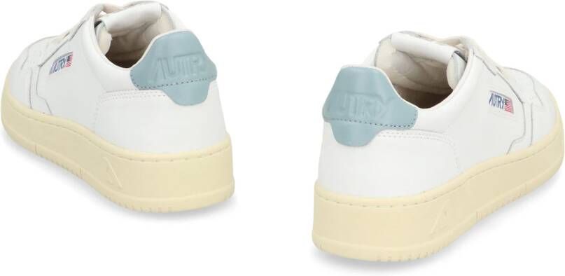 Autry Lage sneakers met leren inzetstuk White Dames