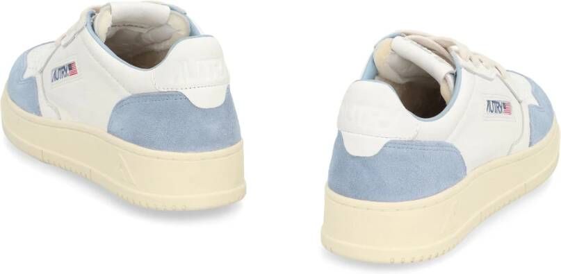 Autry Lage sneakers met suède inzetstukken White Dames