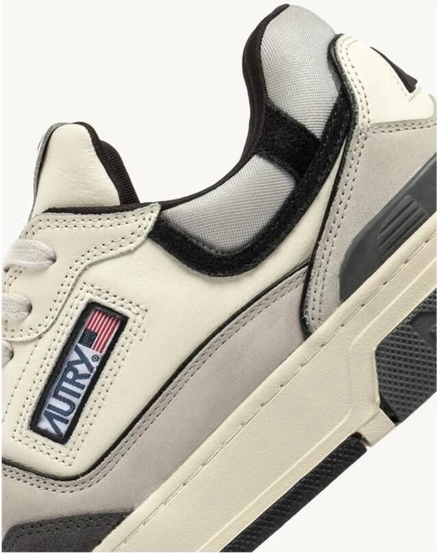 Autry Lage Sneakers van Suède en Nubuck in Grijs en Zwart Gray Heren