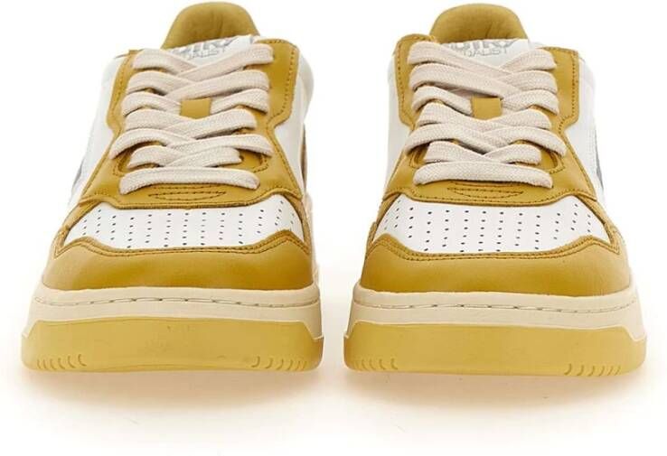 Autry Lage Sneakers voor Vrouwen Yellow Dames