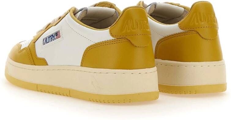 Autry Lage Sneakers voor Vrouwen Yellow Dames