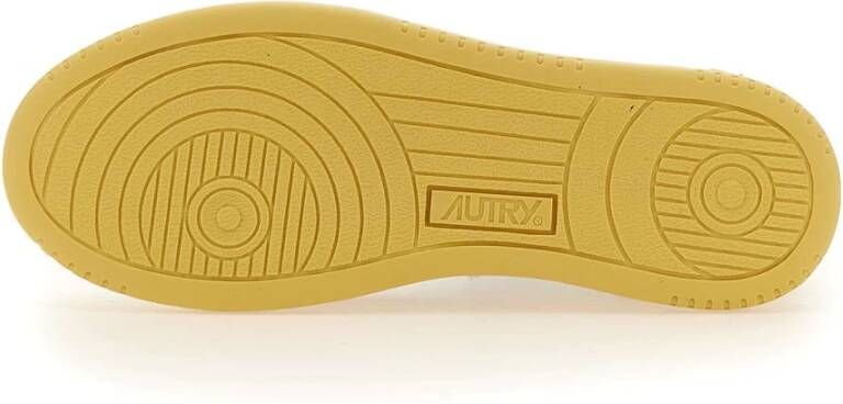 Autry Lage Sneakers voor Vrouwen Yellow Dames