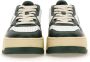 Autry Medalist Platform Bicolor Leren Sneakers Green Dames - Thumbnail 3