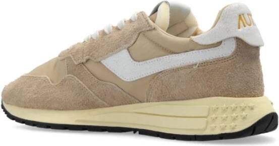 Autry Lage Sneakers Witte Peper Beige Heren