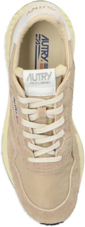 Autry Lage Sneakers Witte Peper Beige Heren