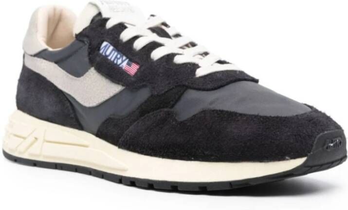 Autry Lage Sneakers Wit Zwart Black Heren