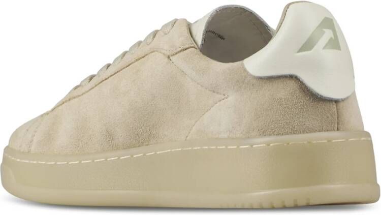 Autry Lage Top Sneakers Dallas Stijl Beige Heren