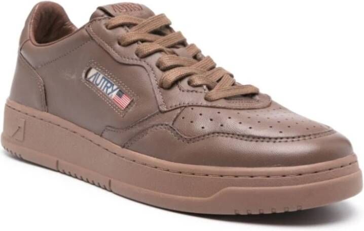 Autry Lage Top Sneakers Medialist Patridge Brown Heren