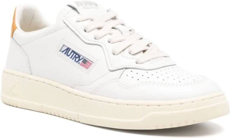 Autry Lage Top Sneakers Wit Honing White Dames