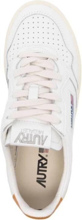 Autry Lage Top Sneakers Wit Honing White Dames