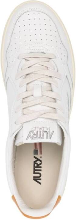 Autry Lage Top Sneakers Wit Honing White Heren