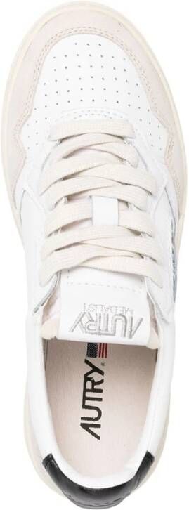 Autry Lage Top Wit Zwart Sneakers White Dames